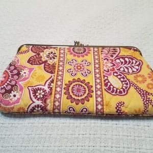 Vera Bradley hinge clutch wallet